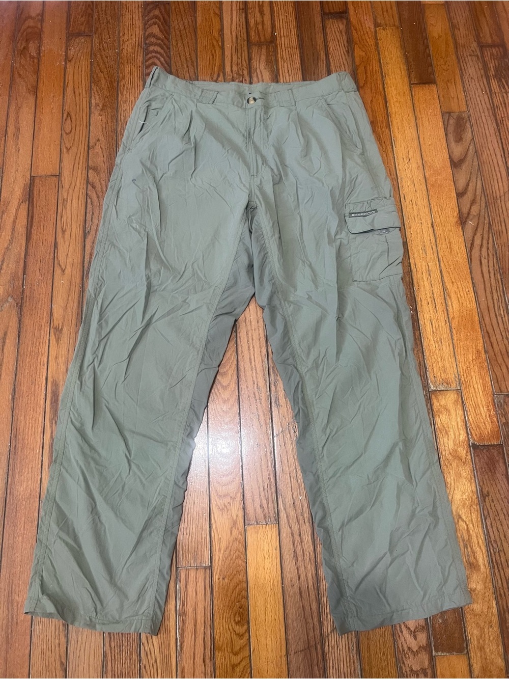 ExOfficio Mens L  Green Nylon Travel Hiking Pants